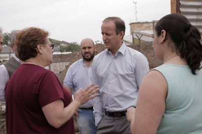 Construyen una red de desag�es en Budge para evitar inundaciones