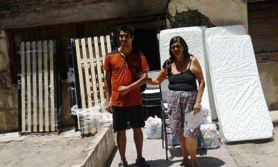Asisten a familia del barrio Juan XXIII
