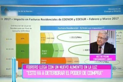 Desde Consumidores libres consideran �ins�lito� que los usuarios deban financiar las obras a Edenor y Edesur