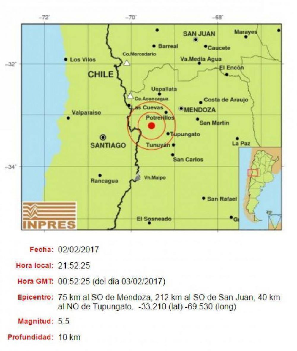 Un sismo que asust�, con epicentro en Mendoza
