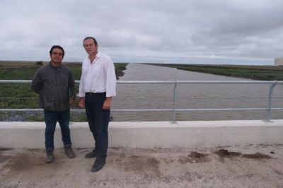 Etchevarren agradeci� a Vidal por las obras hidr�ulicas