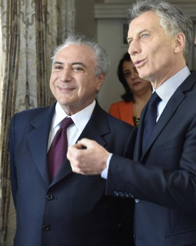 Temer recibe a Macri y le exige liberar la importaci�n de autopartes