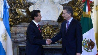 Enrique Pe�a Nieto agradeci� a Mauricio Macri la posici�n argentina con respecto al muro