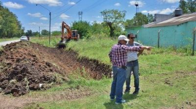 Inician obras en el barrio El Tr�bol