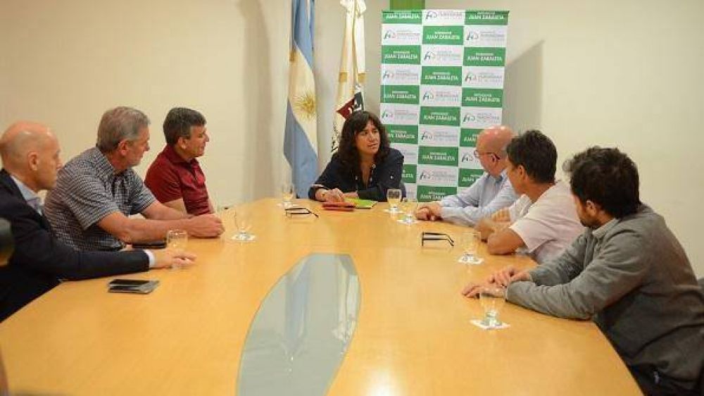 Zabaleta recibi� a Zulma Ort�z