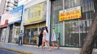 Aumentaron los locales vac�os en el centro