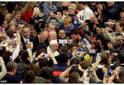 �La Iglesia es el cuerpo donde se alimenta y se sostiene la esperanza�, el Papa en la catequesis