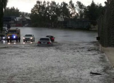 Crecieron los r�os por la abundante lluvia