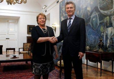 Macri y Bachelet se re�nen para afianzar v�nculos entre el Mercosur 