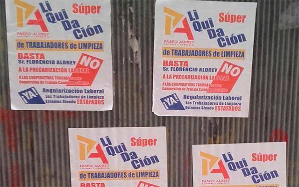 Empleados de limpieza del Paseo Aldrey denuncian precarizaci�n laboral