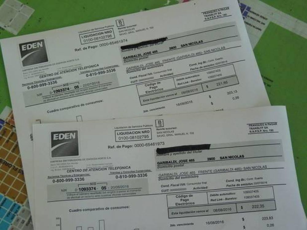 Nuestras tarifas el�ctricas siguen duplicando a las de Capital
