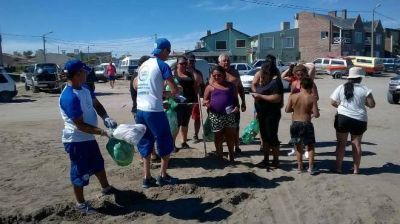 Corvina Negra: recolectaron m�s de 2.600 kilos de basura en las tres playas