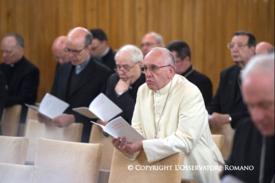 Cuaresma 2017: los ejercicios espirituales del Papa son en marzo con la Curia romana