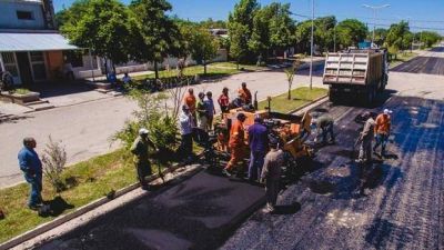 Comenzaron los trabajos de repavimentaci�n en Recreo
