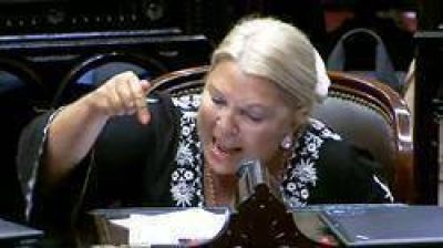 Enojo y amenaza de Elisa Carri� por el cambio en el c�lculo de haberes jubilatorios