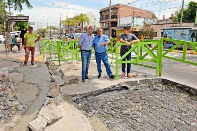 San Fernando realiz� trabajos de mantenimiento en Av. Avellaneda y Rucci