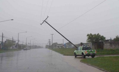 Fuerte temporal afect� a varios sectores de la ciudad
