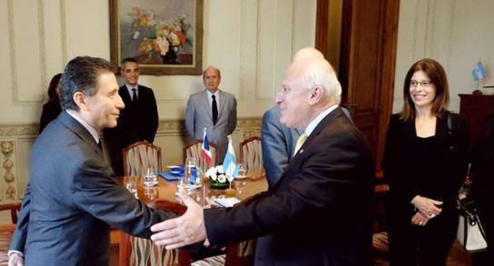 Lifschitz recibi� a empresarios franceses en Rosario