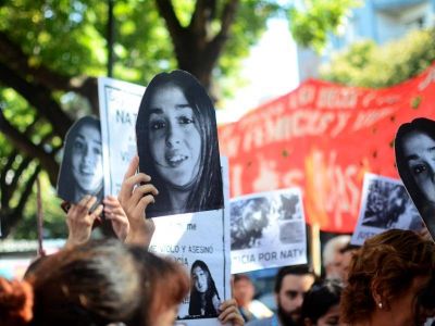 Los familiares de Natalia Melmann exigen que los asesinos de la joven contin�en detenidos