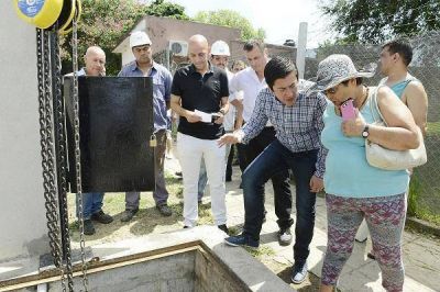 Qued� inaugurada la obra de extensi�n cloacal en Los Polvorines