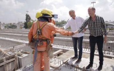 Dietrich junto a Insaurralde en obras de Puente La Noria: �Esto es el fruto del trabajo en equipo�