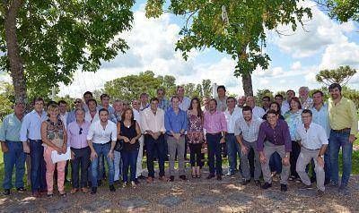 Agenda institucional y elecciones de octubre, dos de los temas que trat� Bordet con intendentes del PJ 