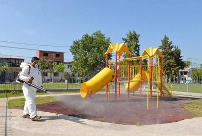 San Fernando contin�a con tareas de fumigaci�n en todos los barrios