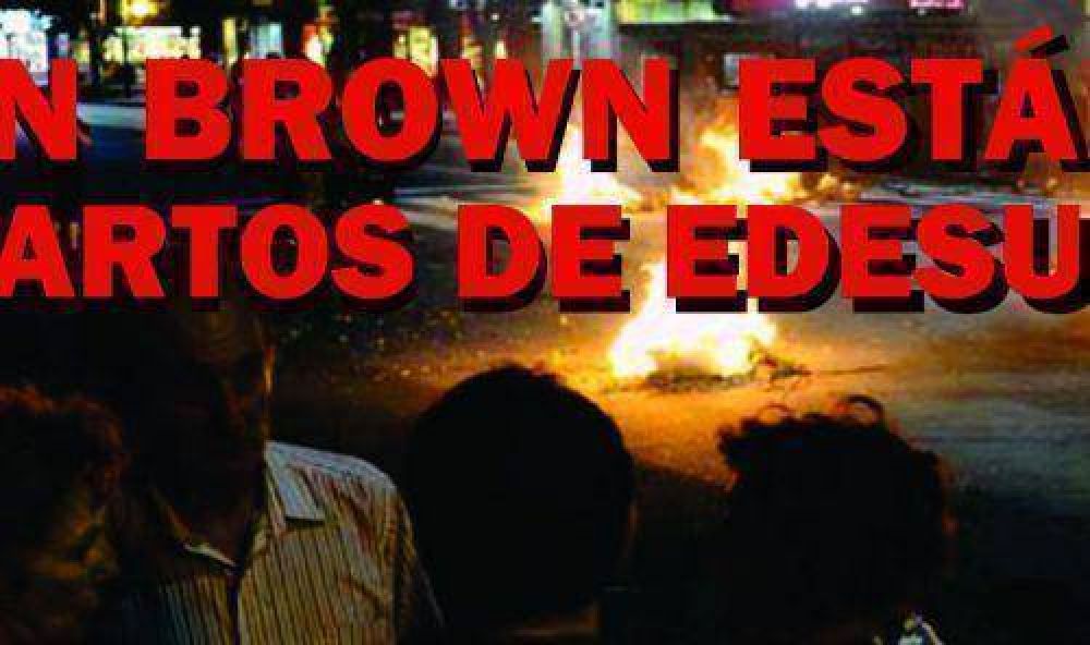 Los vecinos de Almirante Brown est�n hartos de EDESUR