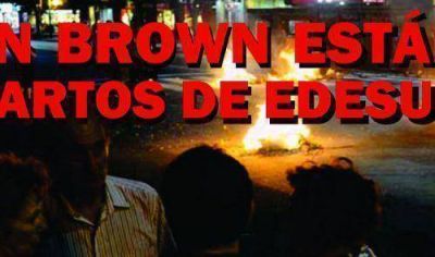 Los vecinos de Almirante Brown est�n hartos de EDESUR