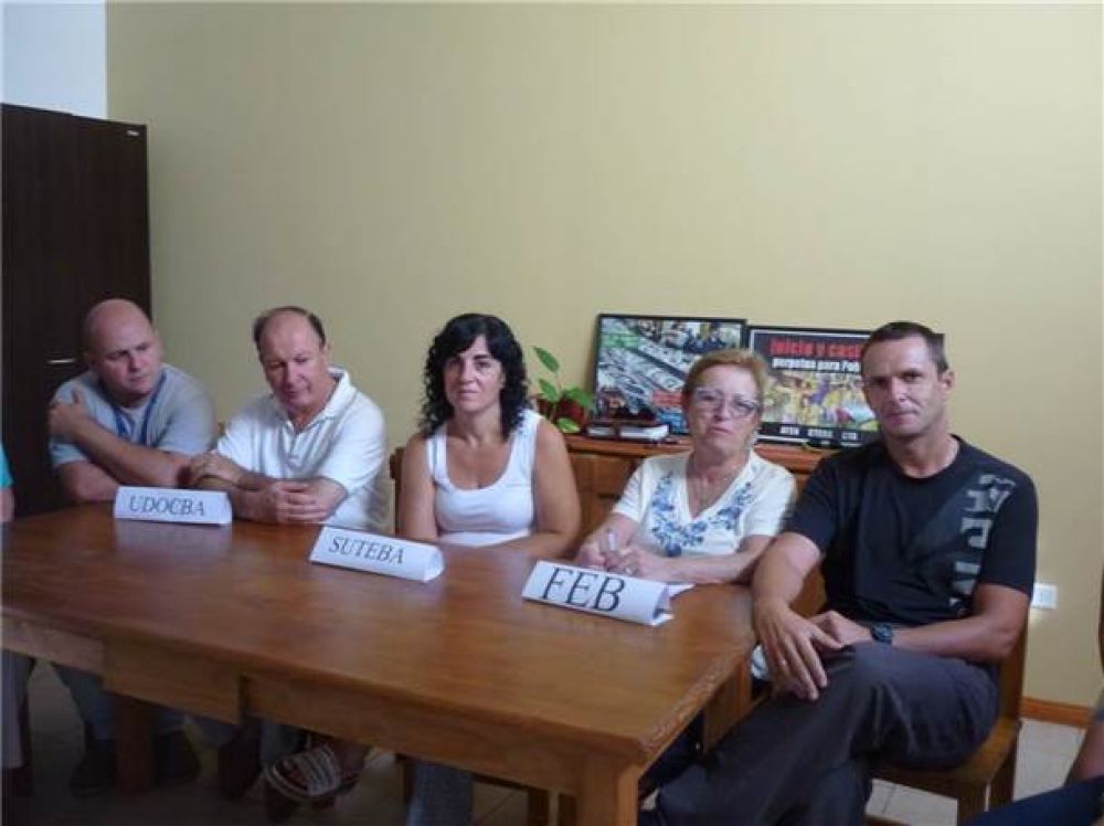 SUTEBA, FEB Y UDOCBA convocan a una asamblea distrital