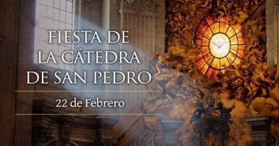 Hoy se celebra la festividad de la C�tedra de San Pedro
