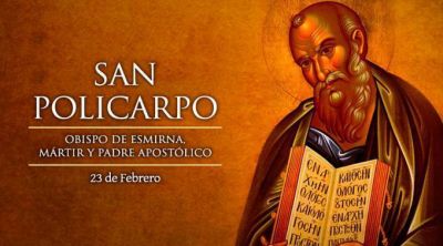 Hoy la Iglesia conmemora a San Policarpo, Obispo y M�rtir