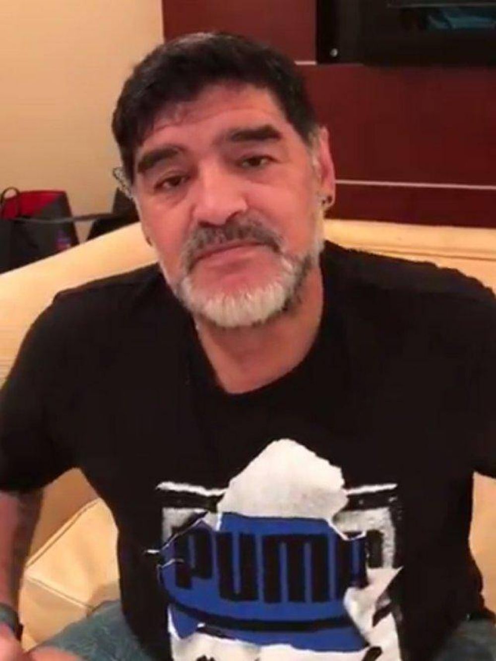 Diego Maradona realiz un video para saludar a Sergio Palazzo