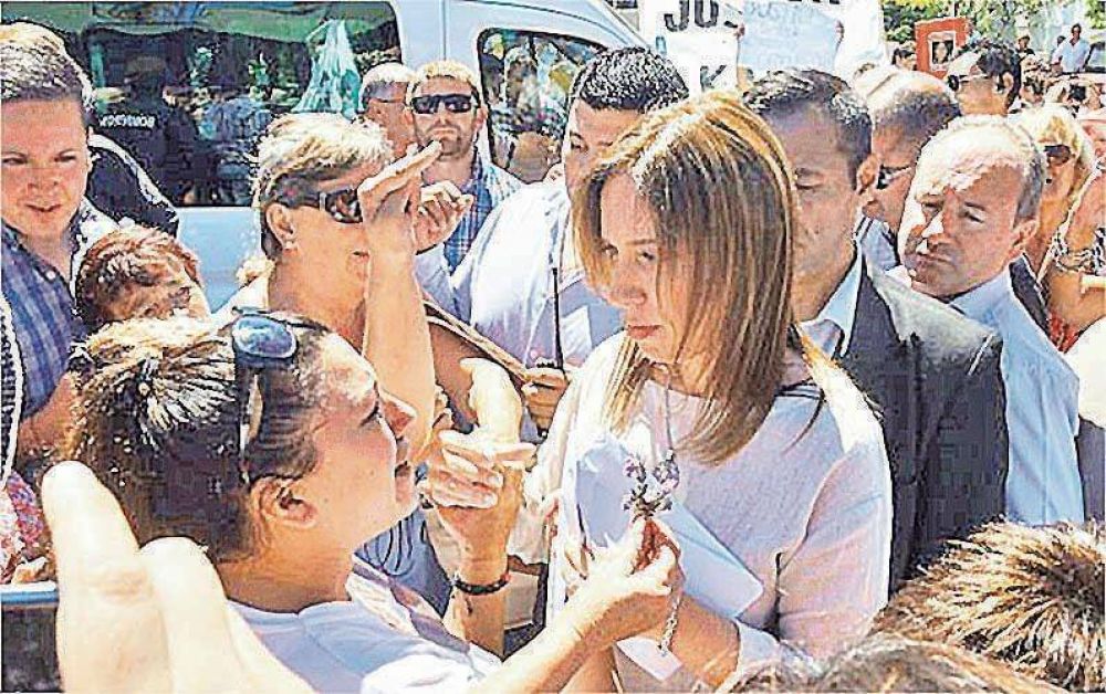 Vidal se top con protestas en Monte Hermoso