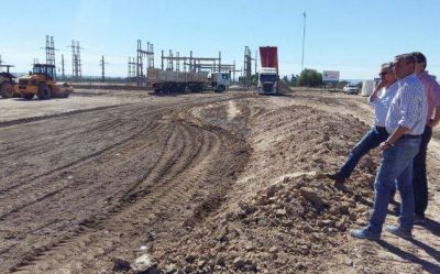 Avanzan las obras en la central termoel�ctrica de Anchoris, en Luj�n