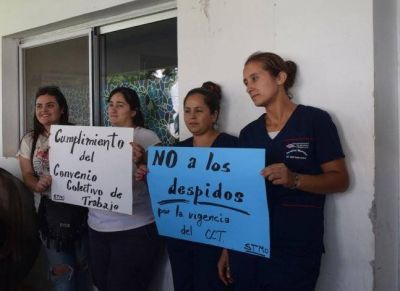 Protesta en el Hospital, sin acuerdo y sigue el reclamo que afecta al servicio de limpieza