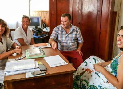 Entrega de subsidio a Escuela Primaria N� 6 de Villa Ramallo