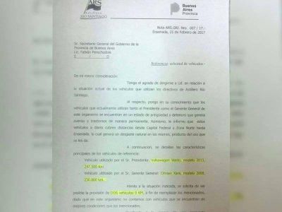Por el �estado de antig�edad� de sus autos, el presidente de Astilleros pidi� a Provincia dos 0 km
