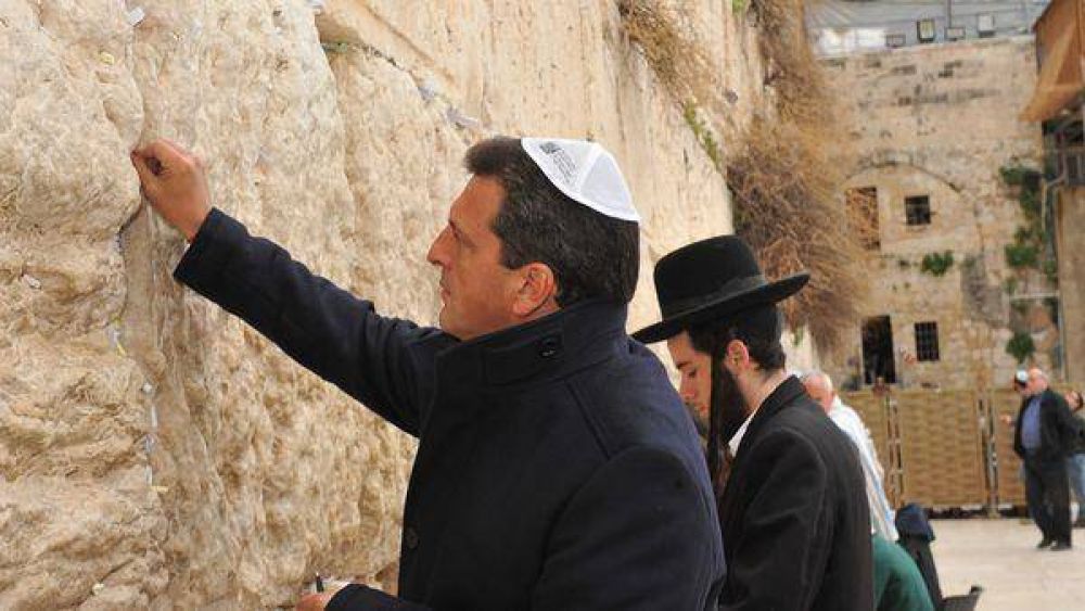 Sergio Massa en Israel: 