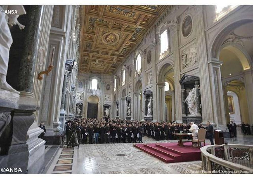 Encuentro cuaresmal del Papa Francisco con los prrocos de Roma