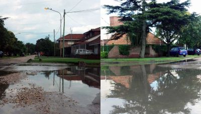 Vecinos del barrio Estrada piden desag�es por la inundaci�n de calles