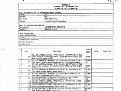 Ins�lito: El ministro De la Torre gastar� casi 3 millones de pesos en sellos de goma