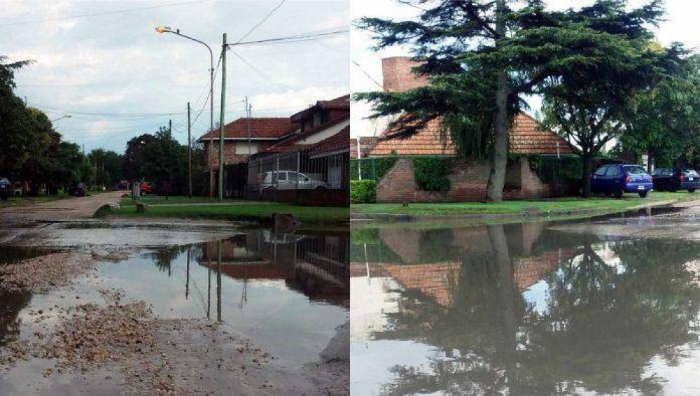 Barrio Estrada: Vecinos reclaman desages por la inundacin de calles
