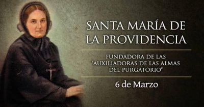 Hoy es la fiesta de Santa Mar�a de la Providencia, devota de las almas del Purgatorio