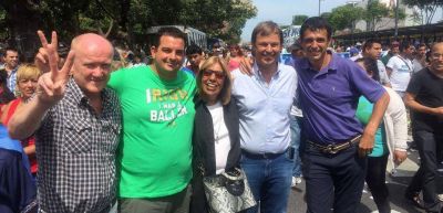 Sebasti�n Alvarez, en la marcha de la CGT