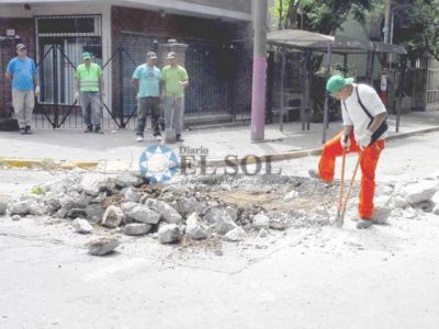 Trabajos de bacheo