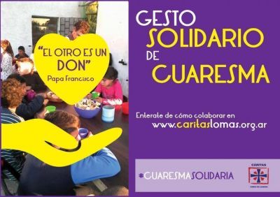 �El otro es un don�, lema del gesto cuaresmal de C�ritas Lomas de Zamora
