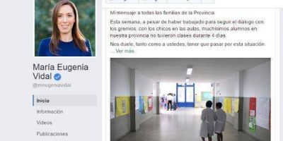 La carta de Vidal: �Les pedimos seguir dialogando, respondieron con un paro�