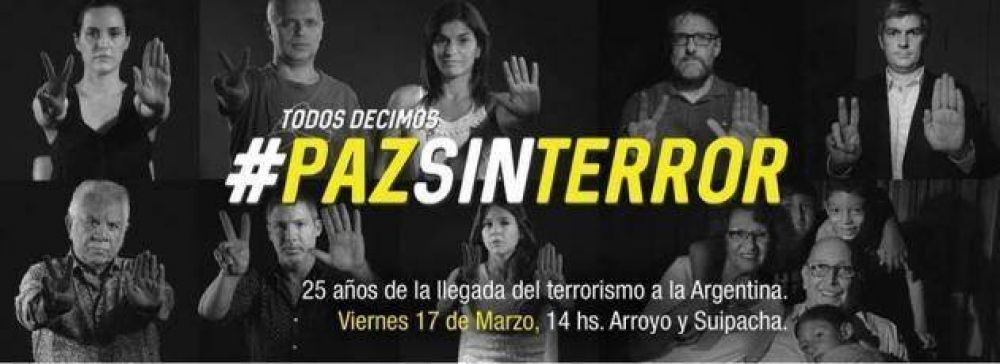 A 25 a�os del atentado, la embajada de Israel lanz� su campa�a �Paz sin Terror�