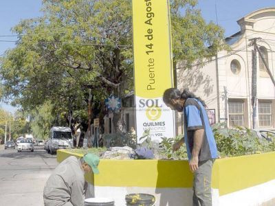 Tareas en el puente 14 de Agosto